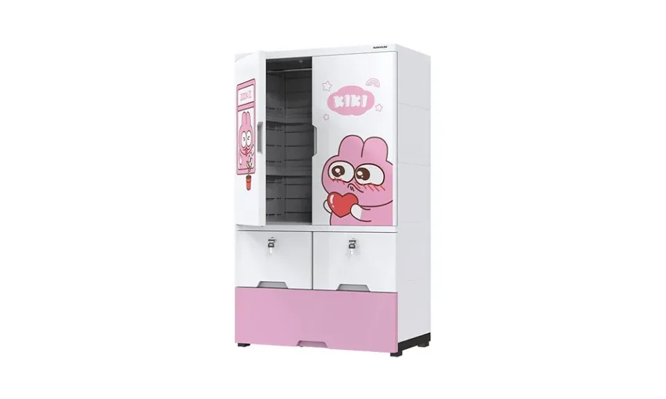 Tủ nhựa trẻ em 2 cánh Happy Kids SUNHOUSE KS-CA1177G3 3