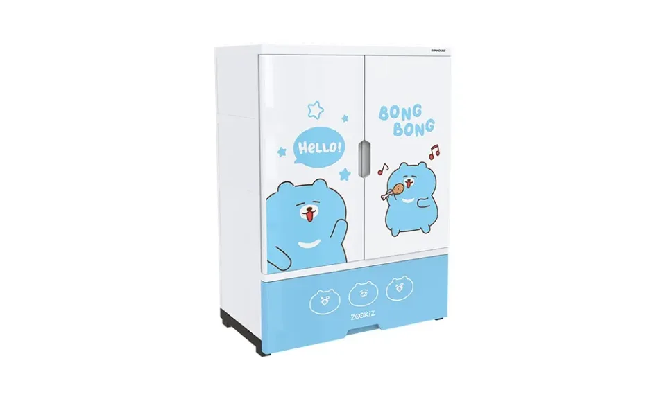 Tủ nhựa trẻ em 2 cánh Happy Kids SUNHOUSE KS-CA950B1 3