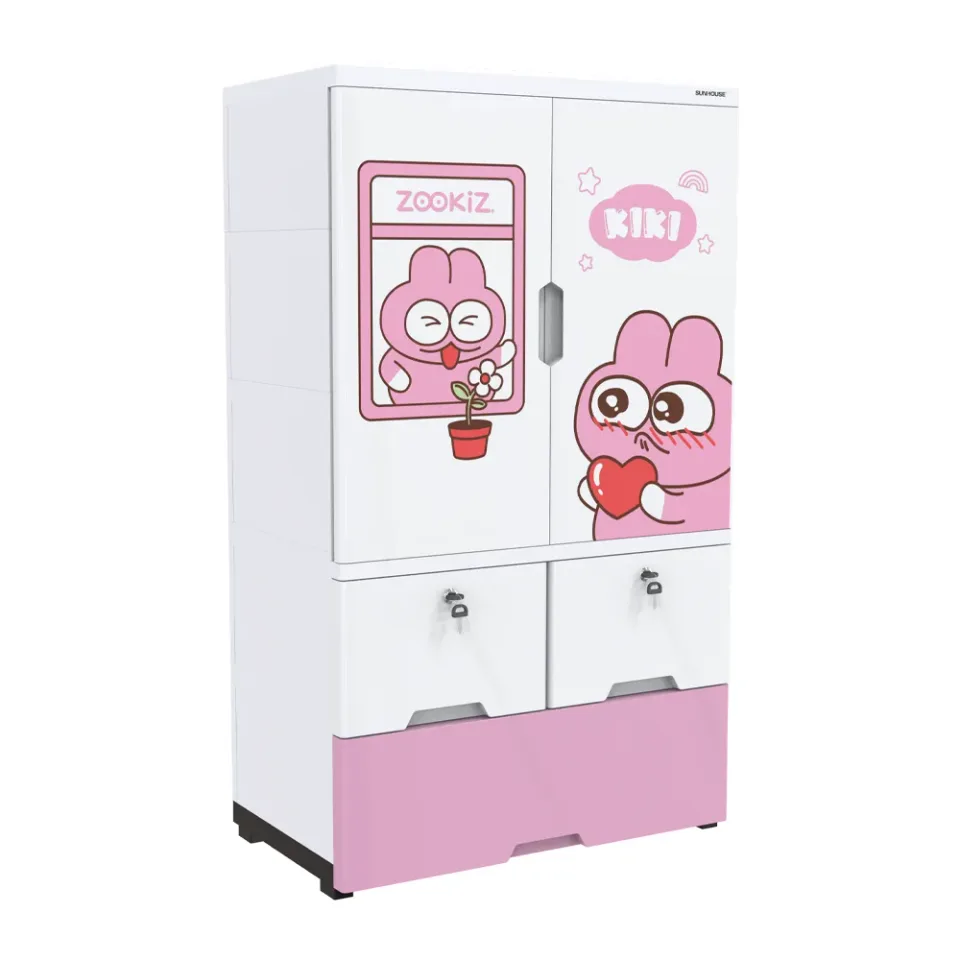 Tủ nhựa trẻ em 2 cánh Happy Kids SUNHOUSE KS-CA1177G3 1