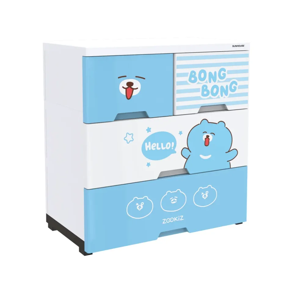 Tủ nhựa sơ sinh 4 ngăn Happy Baby SUNHOUSE KS-CA688B4 1