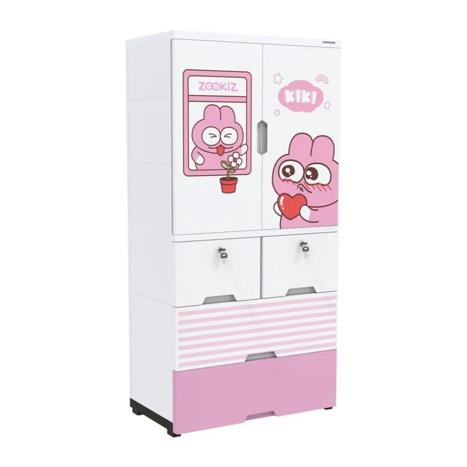 Tủ nhựa trẻ em 2 cánh Happy Kids SUNHOUSE KS-CA1400G4 1