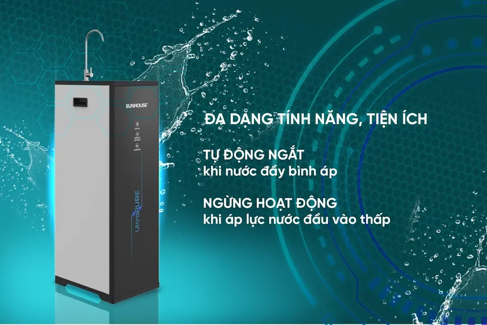 Máy lọc nước RO UltraPURE 12 lõi SUNHOUSE SHA8896L