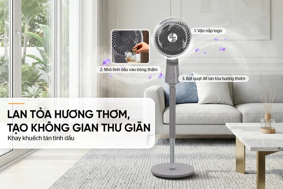 Quạt đứng thông minh SUNHOUSE APEX APF7321GV