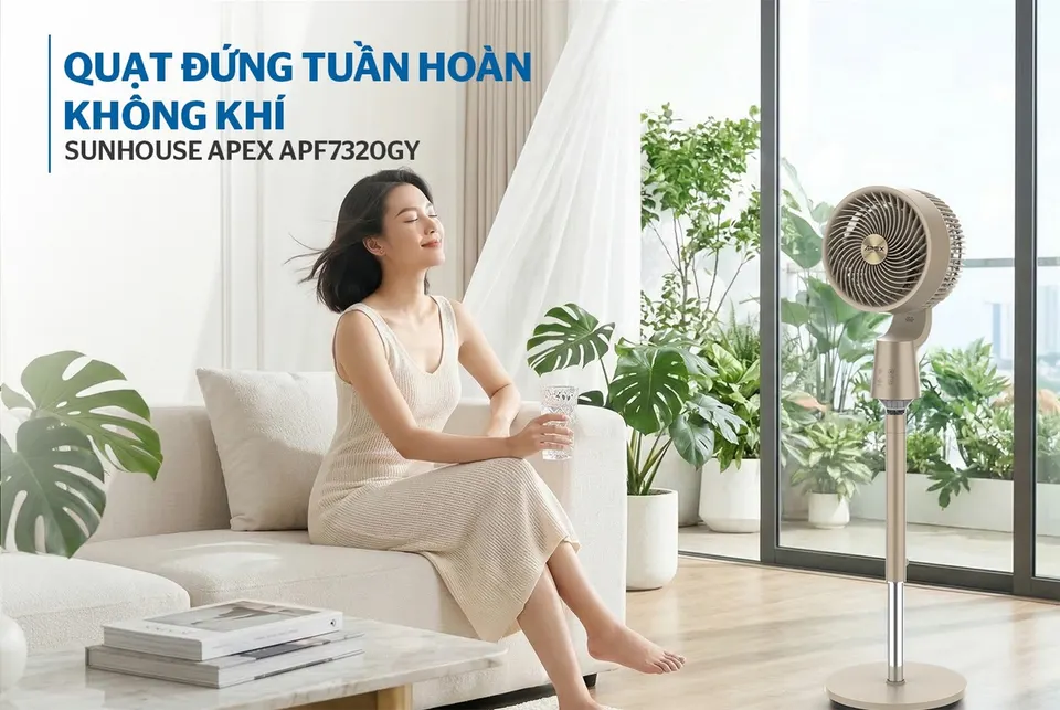 Quạt đứng tuần hoàn không khí SUNHOUSE APEX APF7320GY