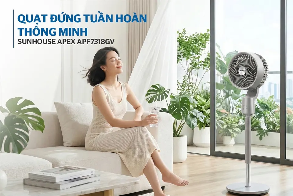 Quạt đứng thông minh SUNHOUSE APEX APF7318GV