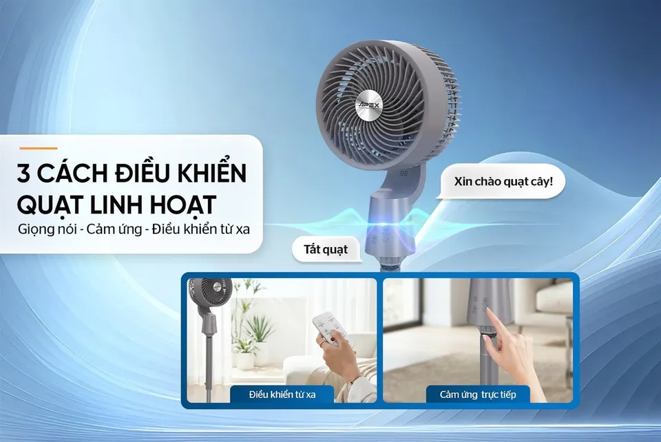 Quạt đứng thông minh SUNHOUSE APEX APF7318GV