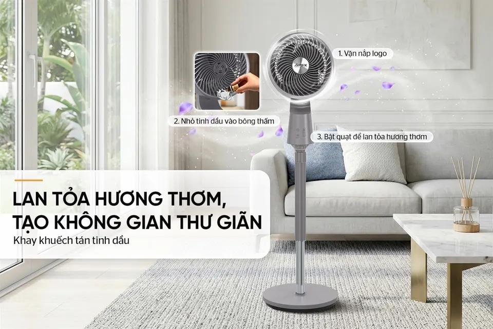 Quạt đứng thông minh SUNHOUSE APEX APF7318GV