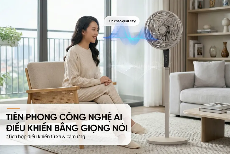 Quạt đứng thông minh SUNHOUSE APEX APF7345BV