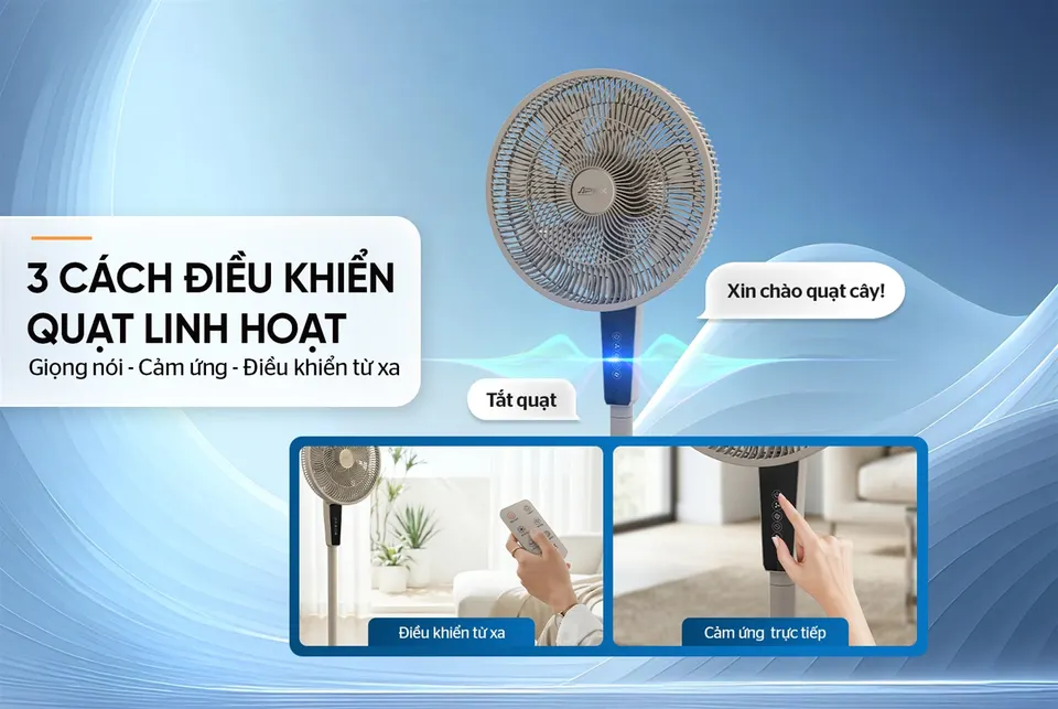 Quạt đứng thông minh SUNHOUSE APEX APF7345BV
