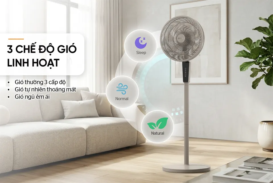 Quạt đứng thông minh SUNHOUSE APEX APF7345BV