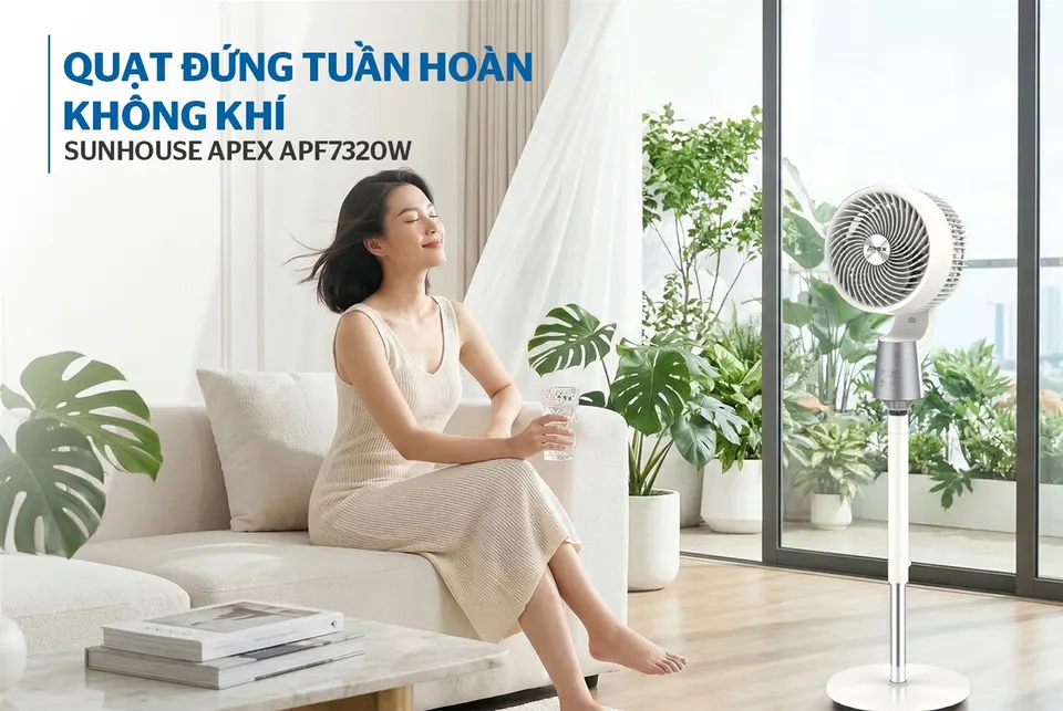 Quạt đứng tuần hoàn không khí SUNHOUSE APEX APF7320W