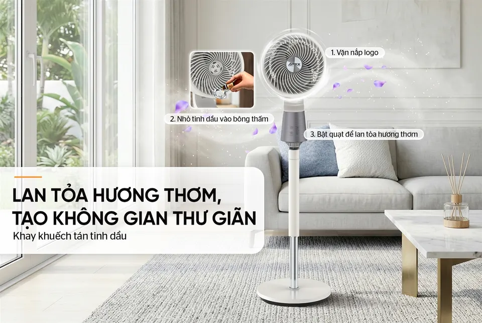Quạt đứng tuần hoàn không khí SUNHOUSE APEX APF7320W