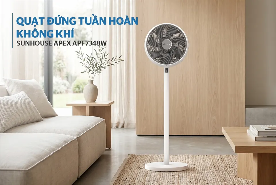 Quạt đứng tuần hoàn không khí SUNHOUSE APEX APF7348W