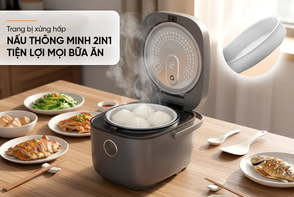 NỒI CƠM ĐIỆN TỬ 1,8L SUNHOUSE SHD8923