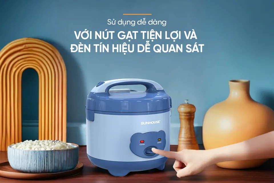 Nồi cơm điện 1.2L SUNHOUSE SHD8214