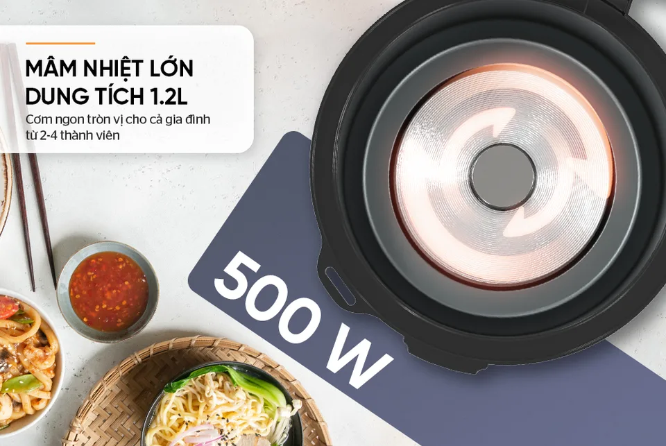 Nồi cơm điện 1.2l SUNHOUSE SHD8213 7