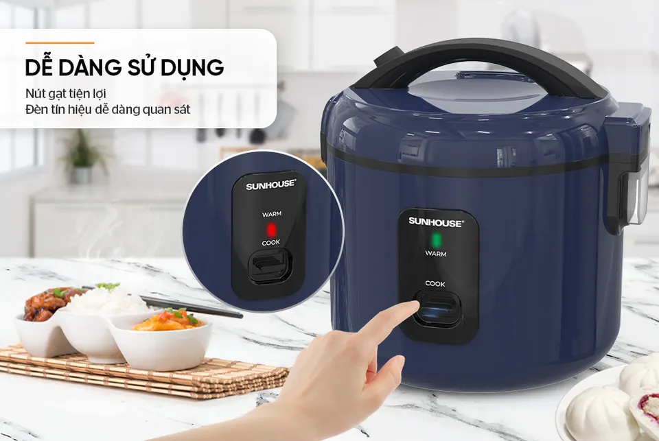 Nồi cơm điện 1.2l SUNHOUSE SHD8213