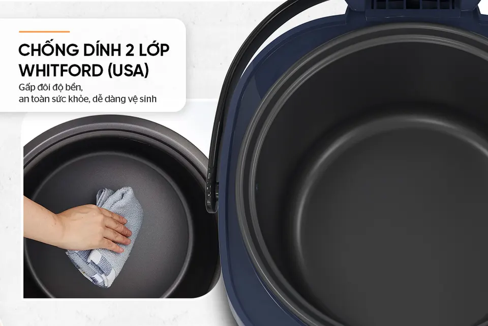 Nồi cơm điện 1.8l SUNHOUSE SHD8611N