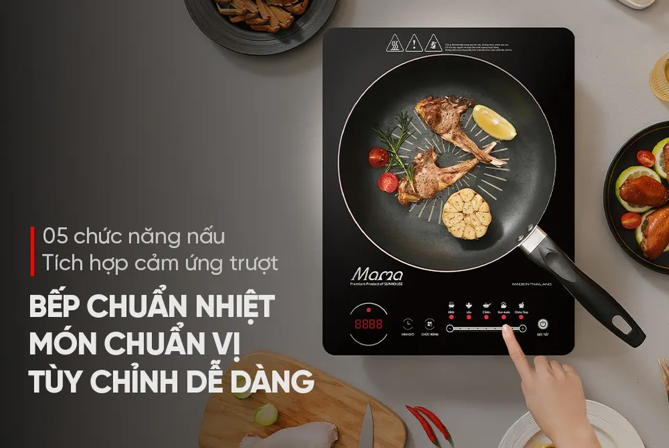 Bếp từ đơn cảm ứng SUNHOUSE MAMA SHD6886