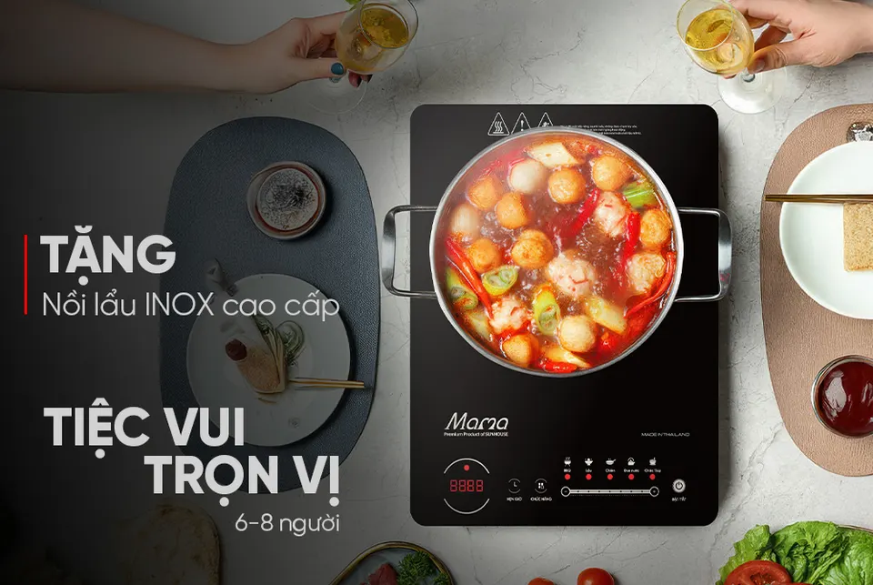 Bếp từ đơn cảm ứng SUNHOUSE MAMA SHD6886