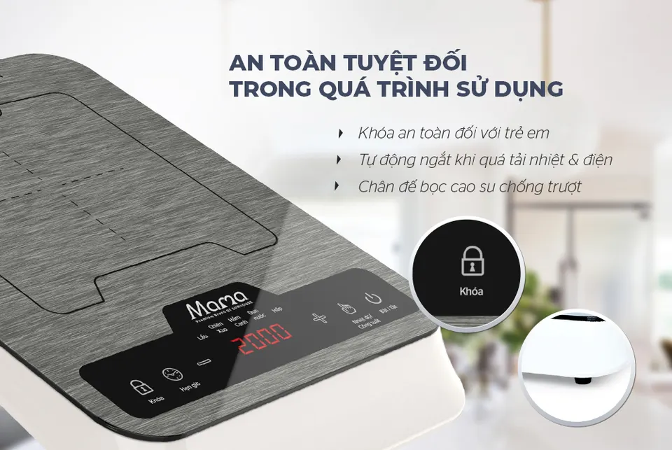 Bếp từ đơn cảm ứng SUNHOUSE MAMA SHD6856