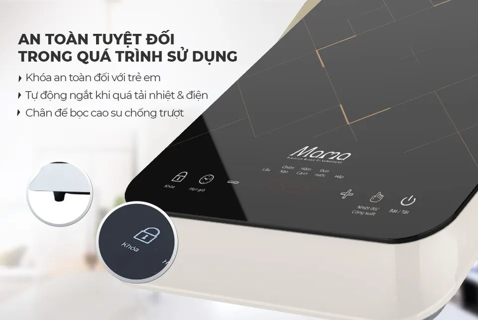 Bếp từ đơn cảm ứng SUNHOUSE MAMA SHD6860