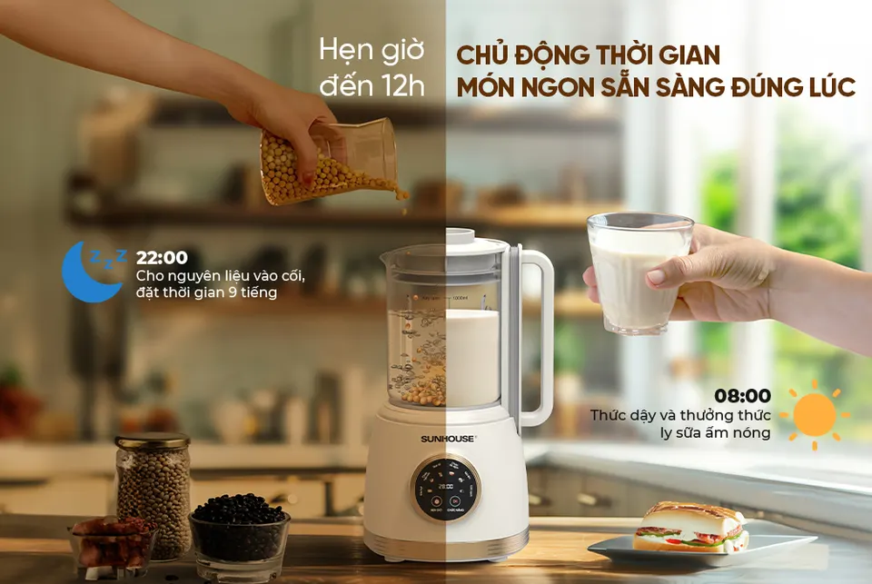 Máy làm sữa hạt đa năng SUNHOUSE SHD5262