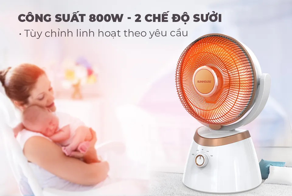 Quat sưởi carbon SUNHOUSE SHD7008