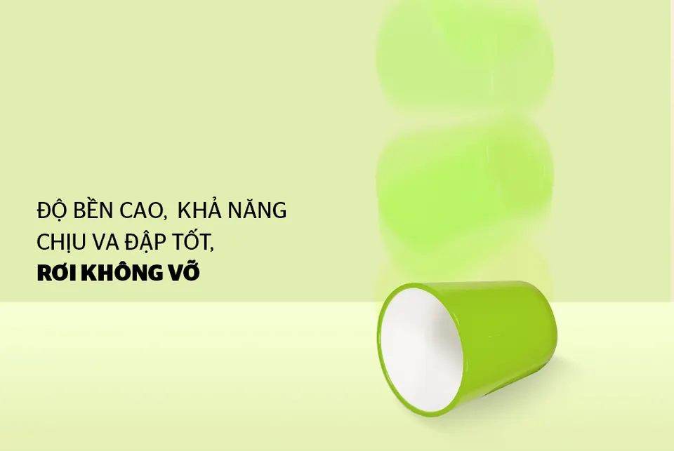 CỐC CÁCH NHIỆT 2 LỚP BIOZONE KB-CU310PGN MÀU XANH CỐM 2