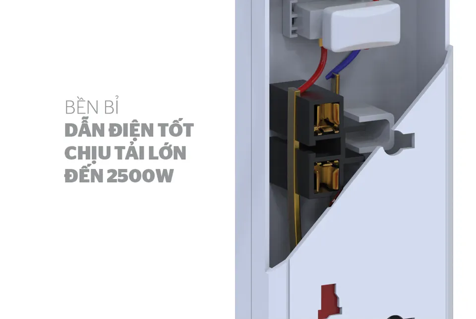 Ổ cắm điện SUNHOUSE SHE-OC6-3P