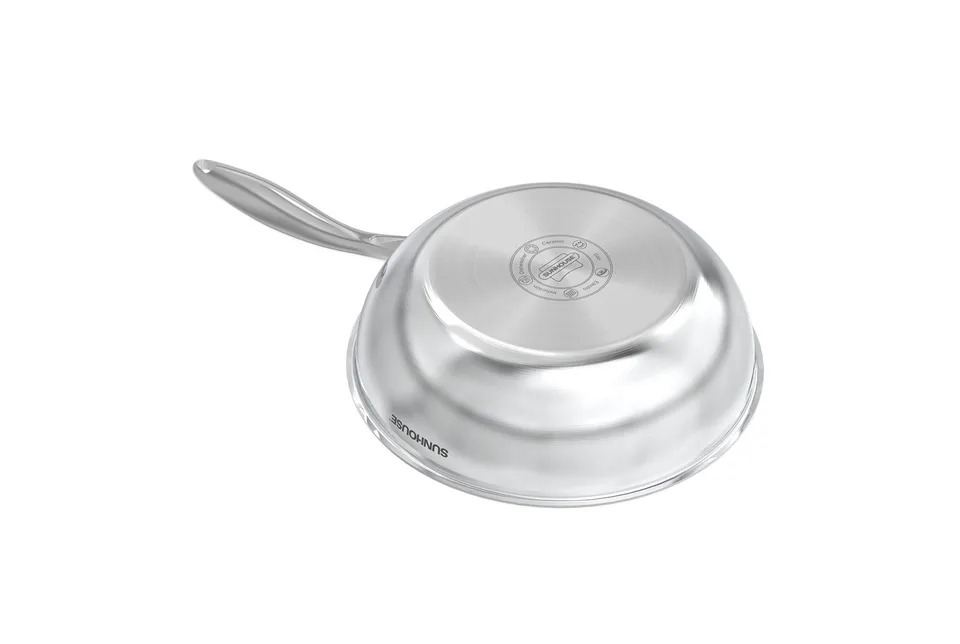 Chảo xào inox đáy liền HYBRID SUNHOUSE HEALTHY IN26M8VK 4