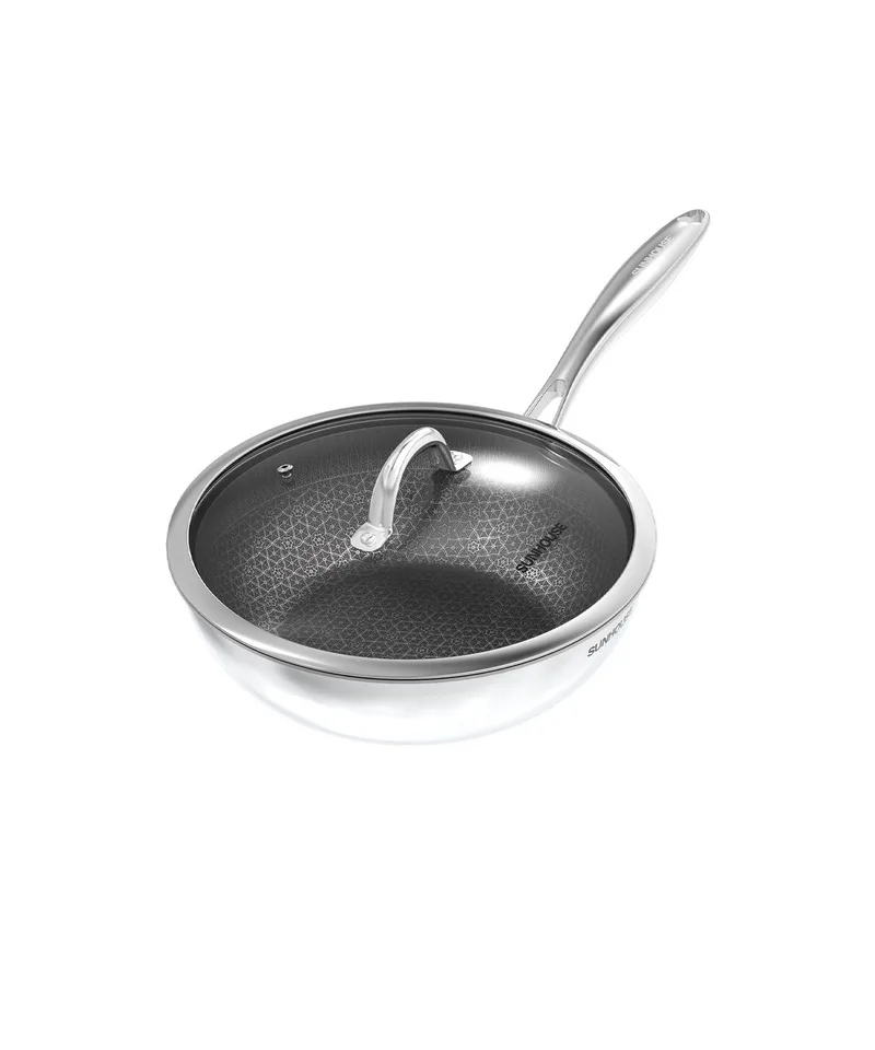 Chảo xào inox đáy liền HYBRID SUNHOUSE HEALTHY IN26M8VK 6
