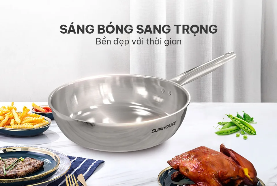 Chảo inox đa lớp SUNHOUSE IN16M6 7