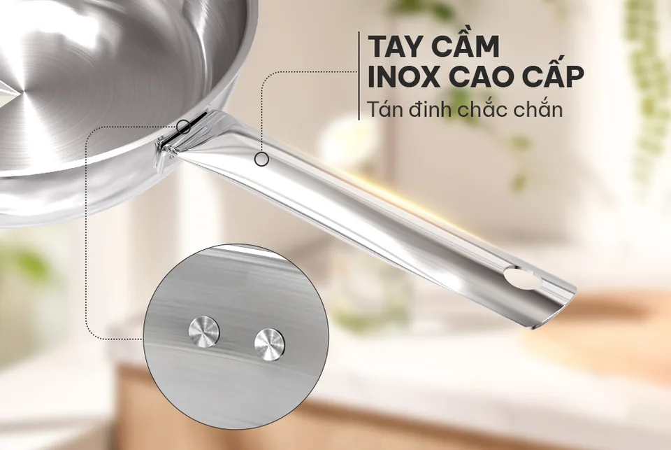 Chảo inox đa lớp SUNHOUSE IN16M6 8