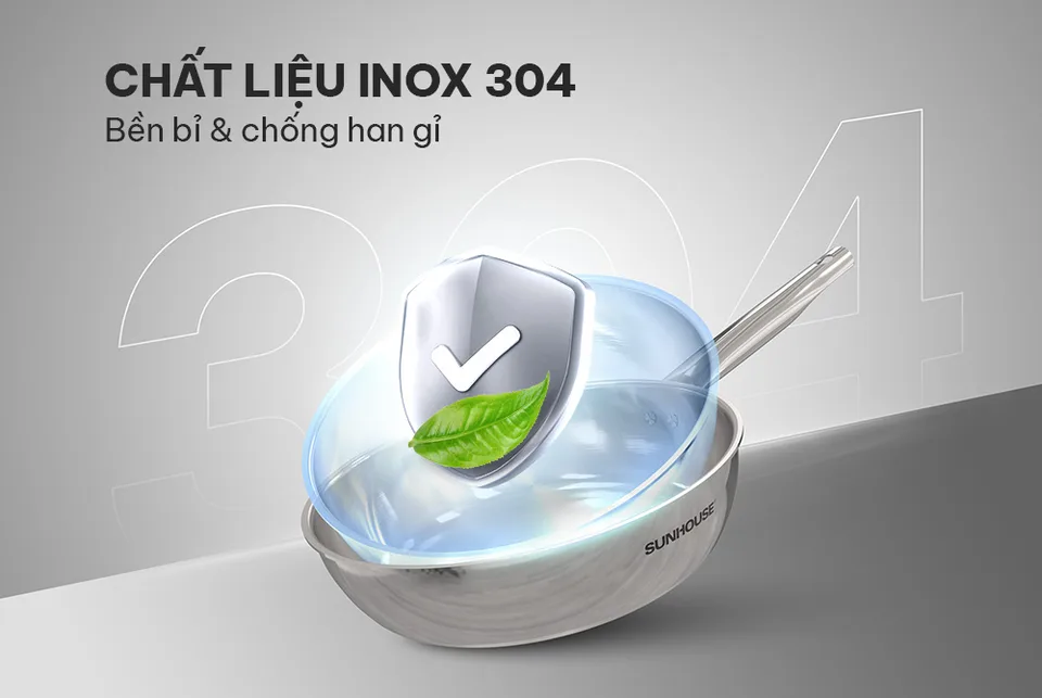 Chảo inox đa lớp SUNHOUSE IN16M6 11
