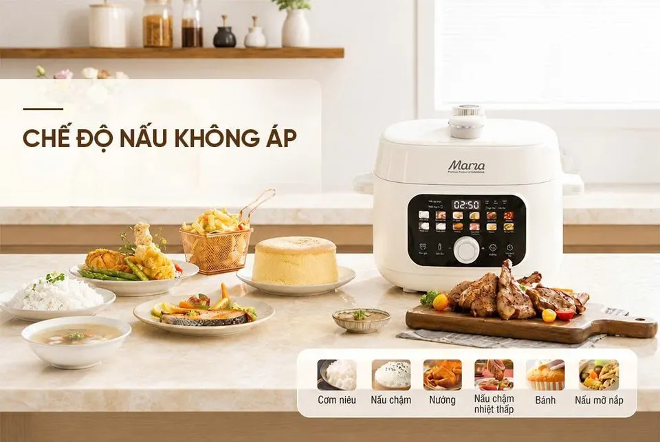 NỒI ÁP SUẤT ĐIỆN TỬ ĐA NĂNG 3L SUNHOUSE MAMA SHD1527