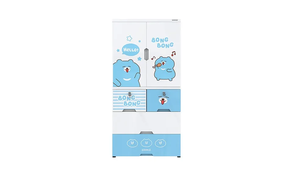 Tủ nhựa trẻ em 2 cánh Happy Kids SUNHOUSE KS-CA1400B4 2