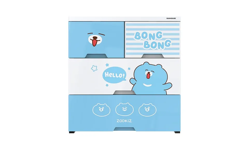 Tủ nhựa sơ sinh 4 ngăn Happy Baby SUNHOUSE KS-CA688B4 2