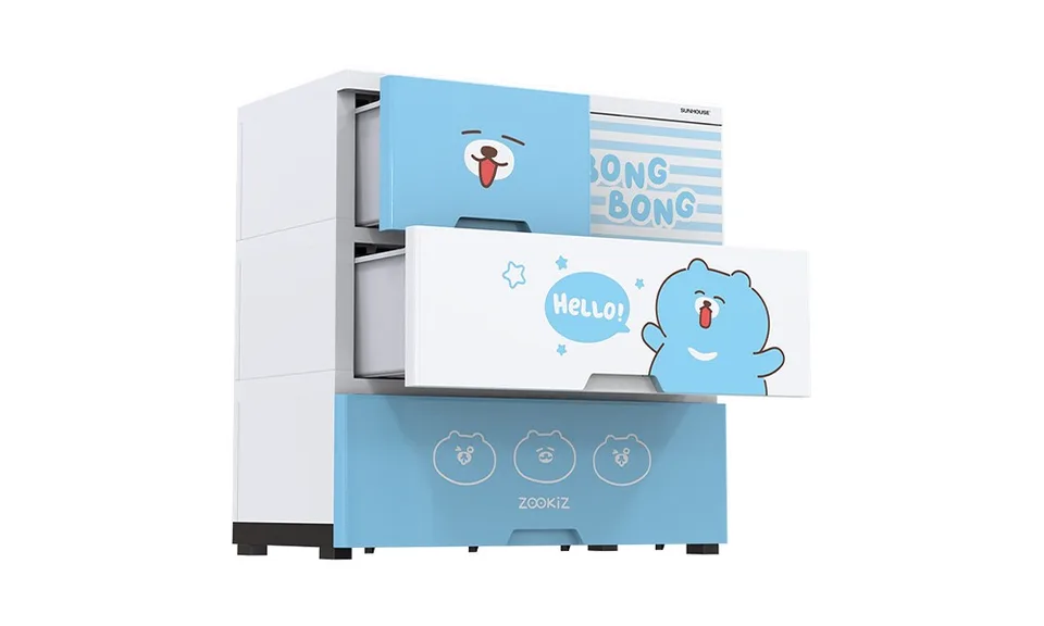 Tủ nhựa sơ sinh 4 ngăn Happy Baby SUNHOUSE KS-CA688B4 5