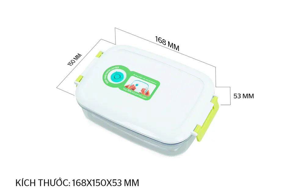 Hộp bảo quản thực phẩm thông minh 650ml BioZone KB-SM650S