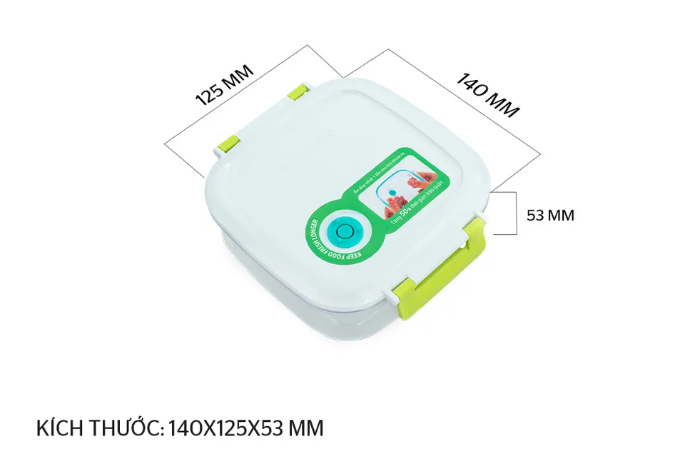 Hộp bảo quản thực phẩm thông minh BIOZONE 400ML KB-SM400S1