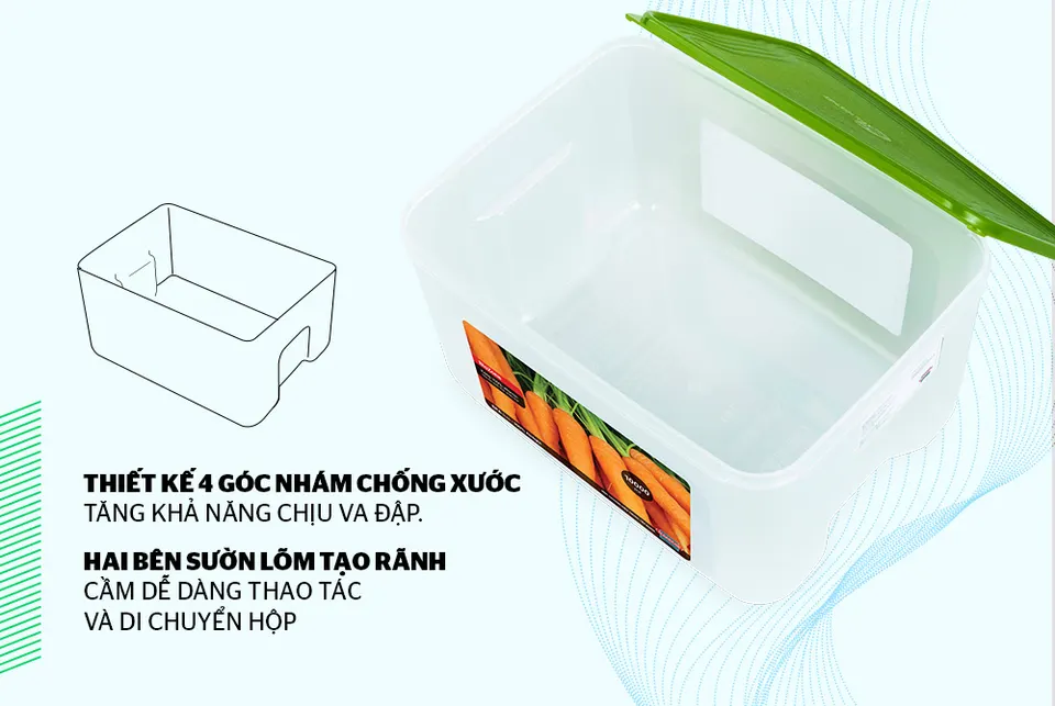Hộp bảo quản thực phẩm khô 10000ml BioZone KB-DR10000P
