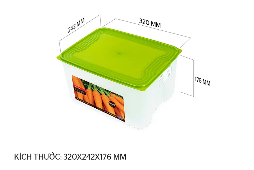 Hộp bảo quản thực phẩm khô 10000ml BioZone KB-DR10000P