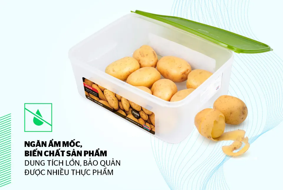 Hộp bảo quản thực phẩm khô 7000ml BioZone KB-DR7000P