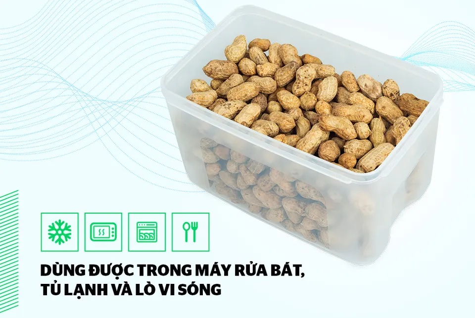 Hộp bảo quản thực phẩm khô 2700ml SUNHOUSE BioZone KB-DR2700P