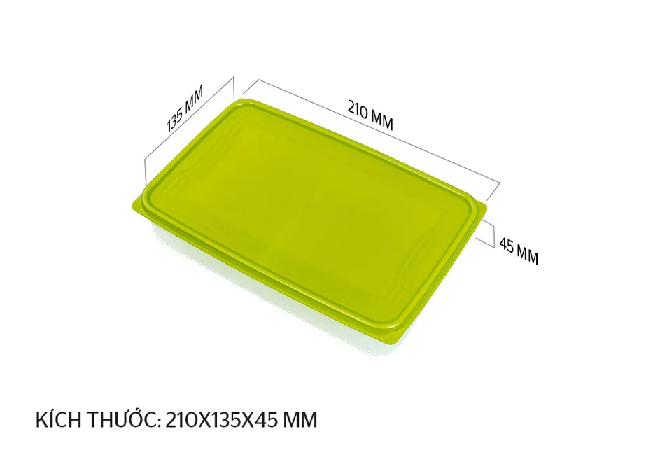 Hộp bảo quản thực phẩm khô chia ngăn 800ml BioZone KB-DR800P2