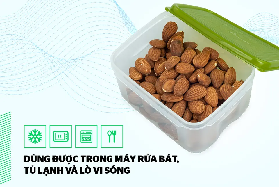 Hộp bảo quản thực phẩm khô 500ml BioZone KB-DR500P