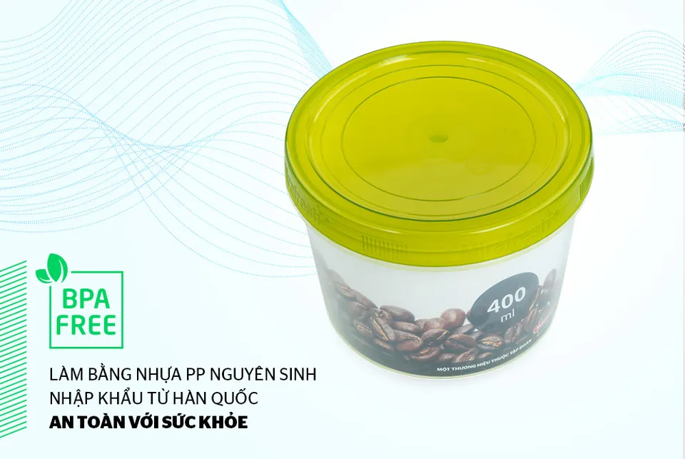 Hộp bảo quản thực phẩm khô 400ml BioZone KB-DR400P