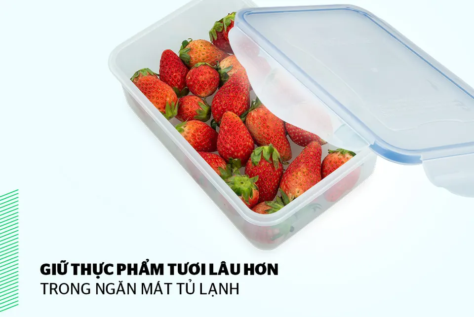 Hộp bảo quản thực phẩm ngăn mát 980ml BioZone KB-CO980P