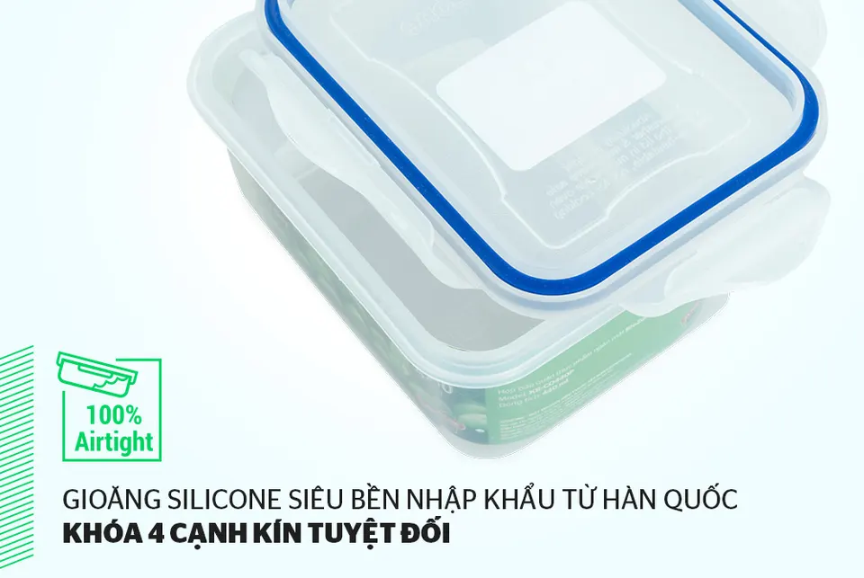 Hộp bảo quản thực phẩm ngăn mát 440ml BioZone KB-CO440P